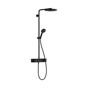 Изображение товара Душевая система Hansgrohe Pulsify 24221670, Showerpipe 260 1jet EcoSmart, термостатическая, черный матовый