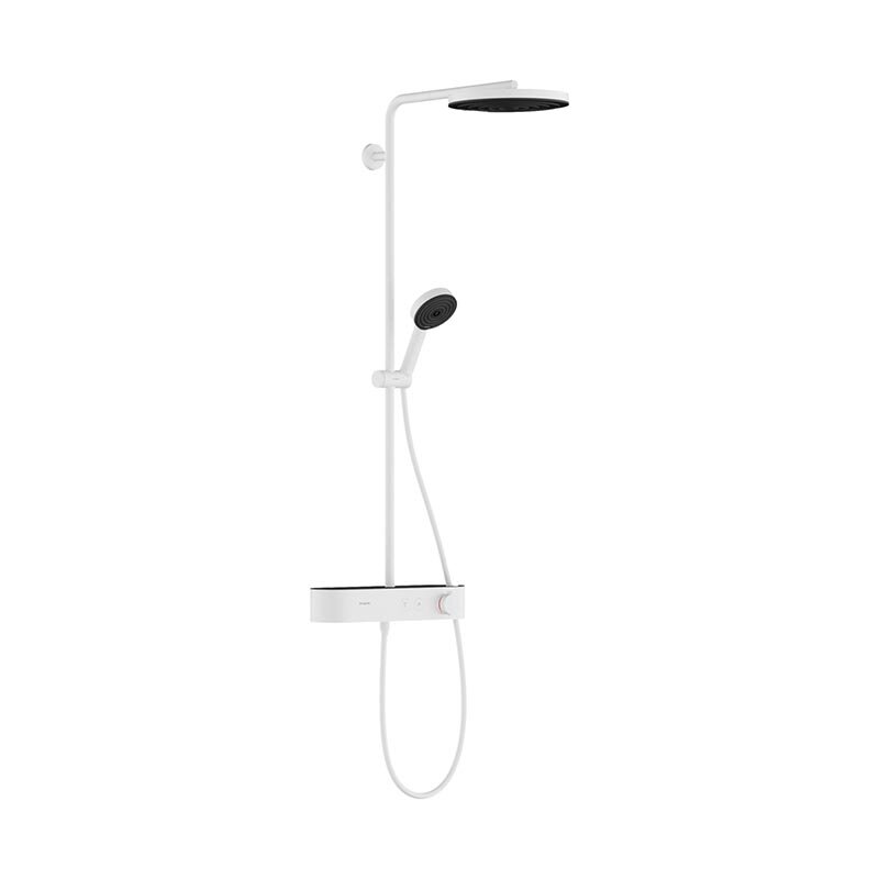 Изображение товара Душевая система Hansgrohe Pulsify 24220700, Showerpipe 260 1jet, белый матовый