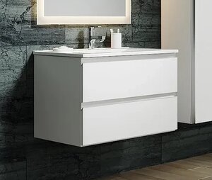 Изображение товара Тумба под раковину Sanvit Авеню-2, 75 см, подвесная, белый глянцевый, kavenu2075w