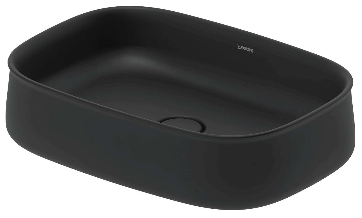 Изображение товара Раковина накладная Duravit Zencha 55 x 39 см антрацит матовый Изображение товара Раковина накладная Duravit Zencha 55 x 39 см антрацит матовый