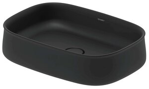 Изображение товара Раковина Duravit Zencha 2373551379 55 x 39 см, накладная, с донным клапаном, антрацит матовый