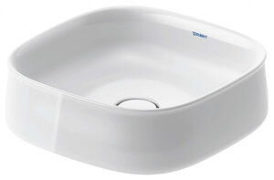 Изображение товара Раковина Duravit Zencha 42x42 см накладная с донным клапаном белая