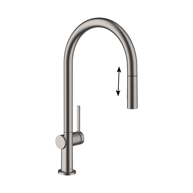 Изображение товара Смеситель для кухонной мойки Hansgrohe Talis 72801340 с вытяжным душем Изображение товара Смеситель для кухонной мойки Hansgrohe Talis 72801340 с вытяжным душем