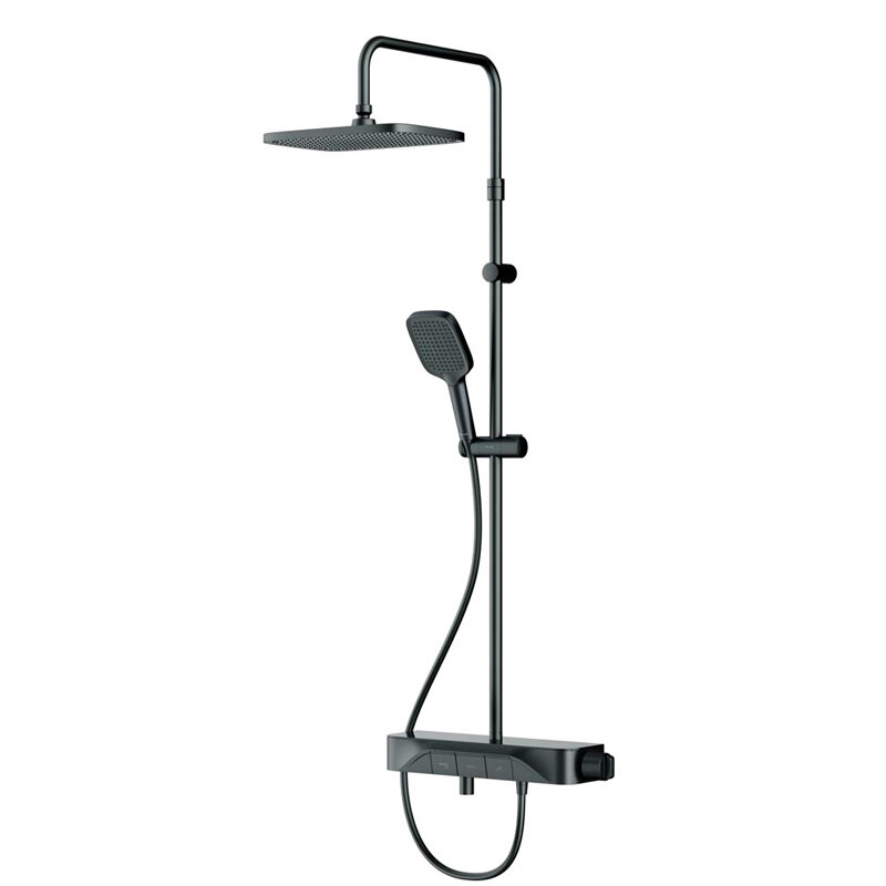 Изображение товара Душевая система Am.Pm Func с термостатом, черный матовый, 3 режима