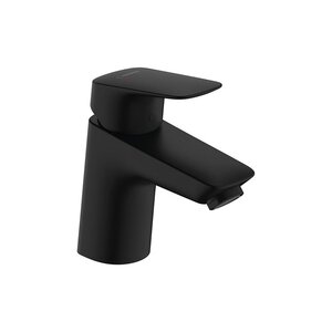 Изображение товара Смеситель для раковины Hansgrohe Logis, 71070670, с донным клапаном со стержнем тяги, черный матовый