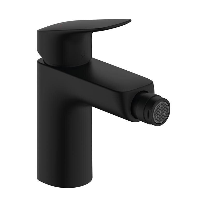 Изображение товара Смеситель для биде Hansgrohe Logis черный матовый 71200670 с донным клапаном