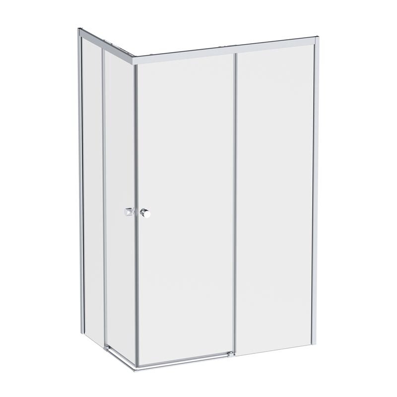 Изображение товара Душевой уголок Am.Pm X-Joy Square Slide 120x80 см с прозрачным стеклом и матовым профилем