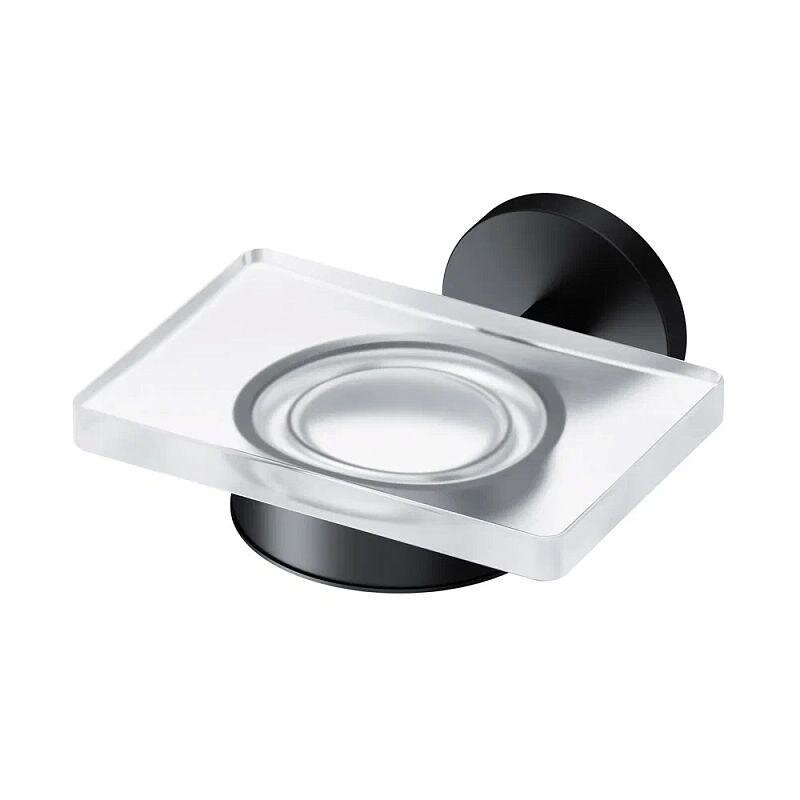 Изображение товара Мыльница настенная Am.Pm X-Joy A85A34222 с держателем, черный матовый