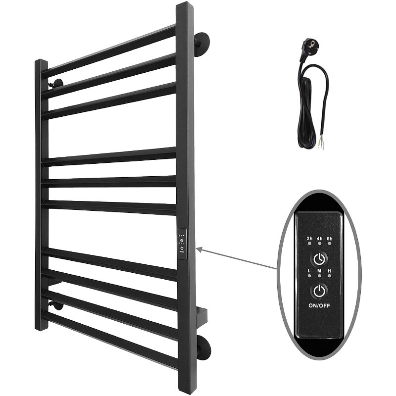 Изображение товара Электрический полотенцесушитель Altasan АрмадаПроф 80 см Черный муар