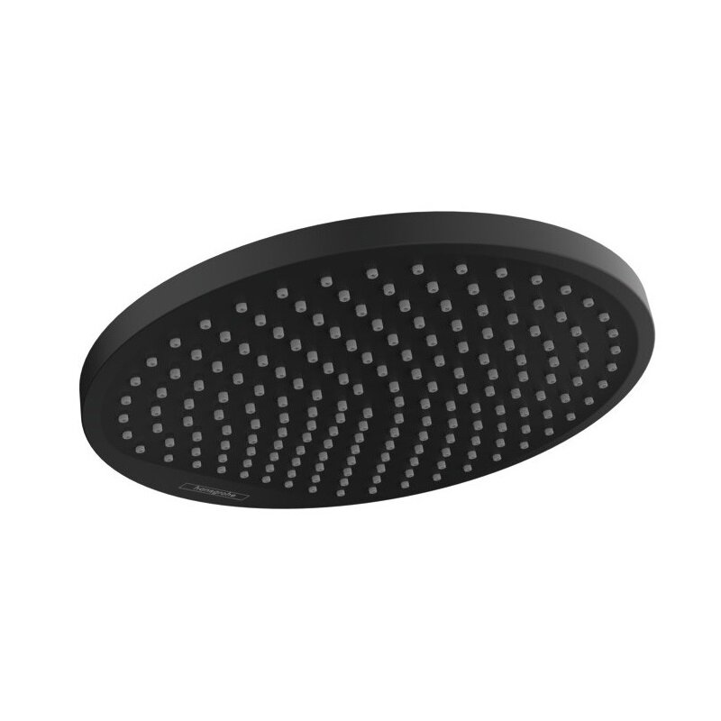 Изображение товара Верхний душ Hansgrohe Crometta 26724670 S 240 EcoSmart, 24 х 24 см, 1 тип струи, без держателя, черный матовый
