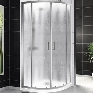 Изображение товара Душевой уголок BelBagno Uno-195, 100 х 100 см, стекло шиншилла, профиль хром, UNO-195-R-2-100-CH-CR