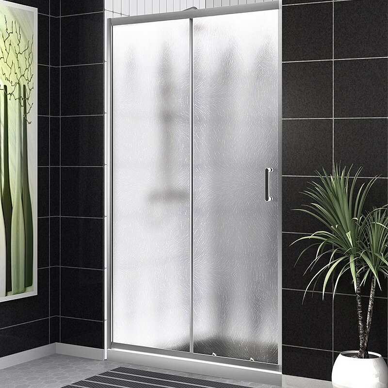 Изображение товара Душевая дверь BelBagno Uno-195 110 см стекло шиншилла хром профиль раздвижная
