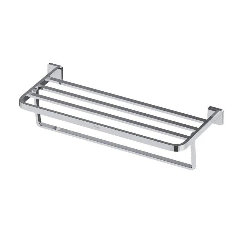 Изображение товара Полка для полотенец 60 см с полотенцедержателем Am.Pm Func A8F37700 хром