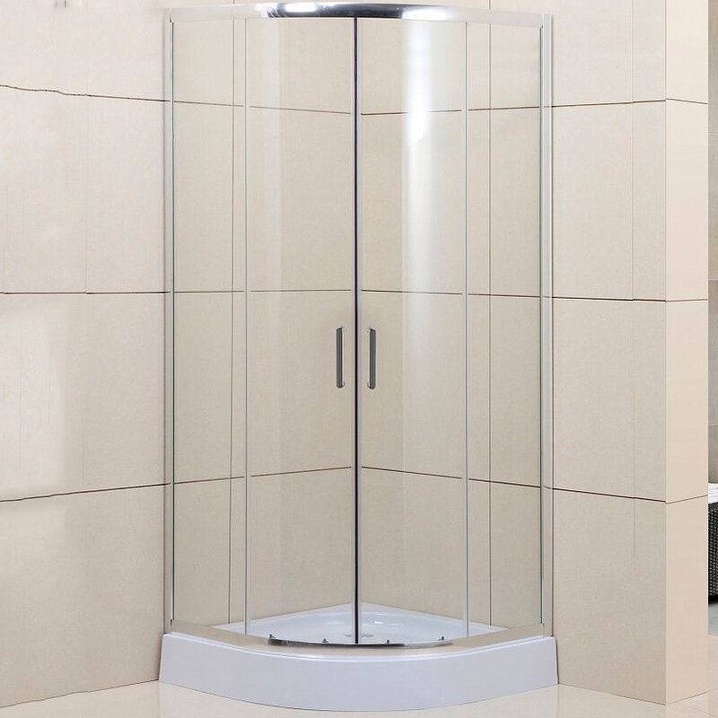 Изображение товара Душевой уголок BelBagno Uno-195 85x85 см с раздвижной дверью и прозрачным стеклом