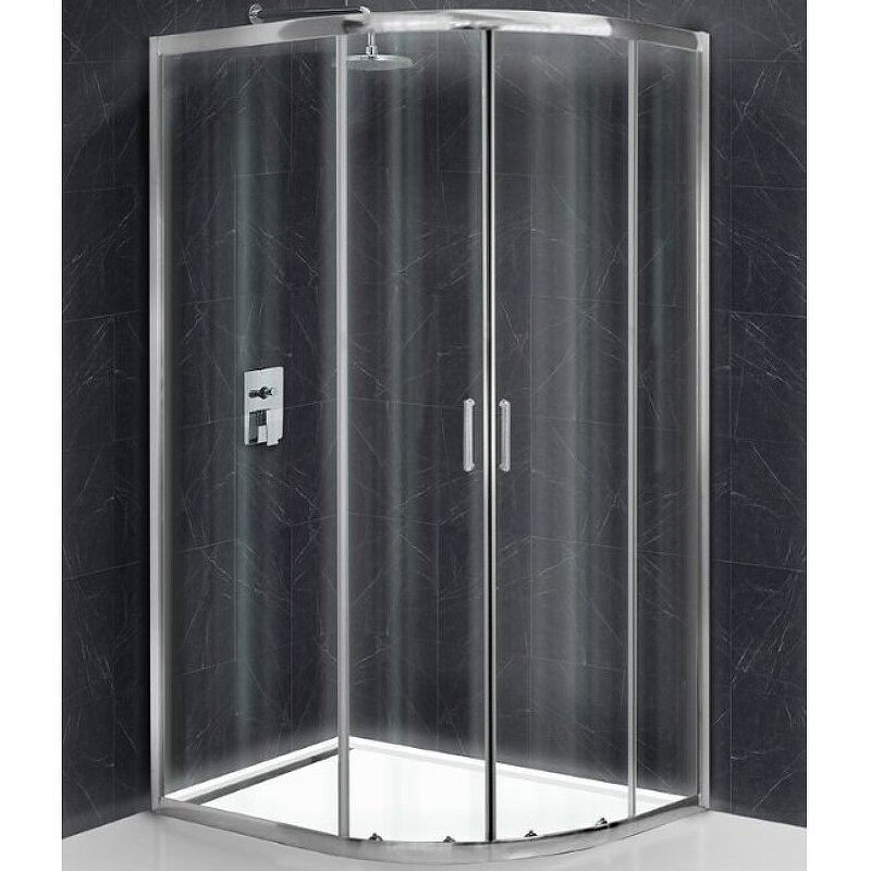 Изображение товара Душевой уголок BelBagno Uno-195 100x80 см раздвижной, хром стекло прозрачное