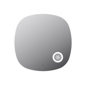 Изображение товара Зеркало Am.Pm Func, 80 см, с косметическим зеркалом, LED-подсветка, с диммером, цвет серебристый, M8FMOX0803SA