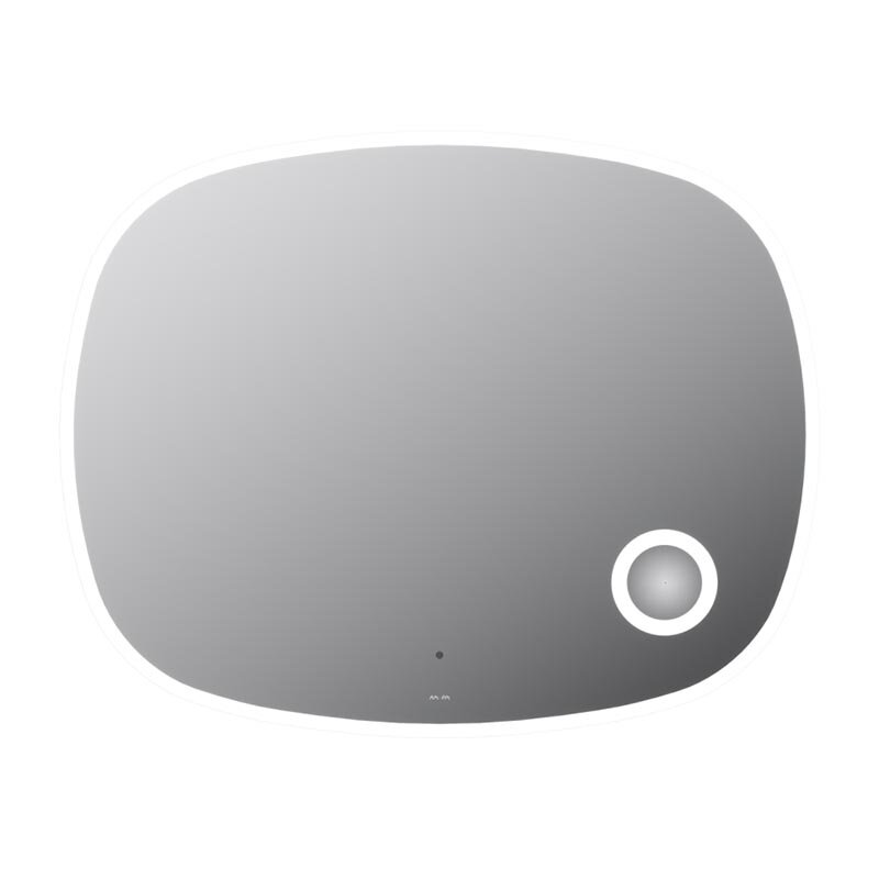 Изображение товара Зеркало Am.Pm Func, 100 см, с косметическим зеркалом, LED-подсветка, с диммером, цвет серебристый, M8FMOX1003SA