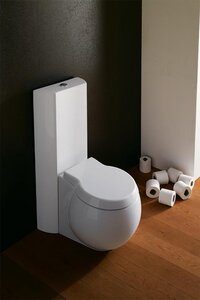 Изображение товара Напольный унитаз Scarabeo Planet 8401/8404/8108/B, крышка микролифт