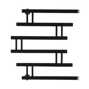 Изображение товара Полотенцесушитель водяной Energy Modern 60 x 50, ширина 56 см, высота 63 см, боковое подключение 1 дюйм, черный матовый, EWTRMODRN06050R905M