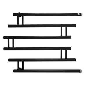 Изображение товара Полотенцесушитель водяной Energy Modern 60 x 70, ширина 81 см, высота 63 см, боковое подключение 1 дюйм, черный матовый, EWTRMODRN06070R905M