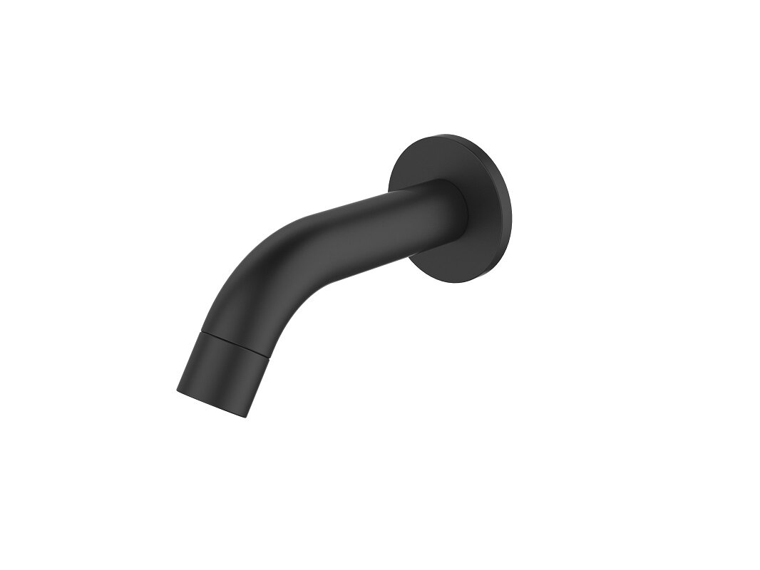 Изображение товара Излив для ванны Esko черный матовый SP11 black, монтаж на стену 11,3 см Изображение товара Излив для ванны Esko черный матовый SP11 black, монтаж на стену 11,3 см