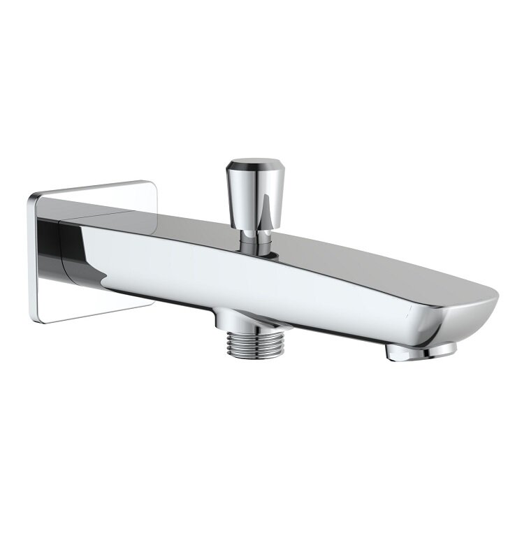 Изображение товара Излив для ванны Esko SP10 хром с переключателем и фикстратором 20 см