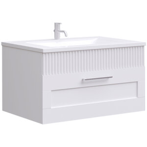 Изображение товара Тумба под раковину Sanvit Турин-1 75 см, подвесная, белый, kturin1075