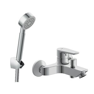 Изображение товара Смеситель для ванны и душа Cersanit Vero A64510, VERO + CARI, с душевым гарнитуром, хром