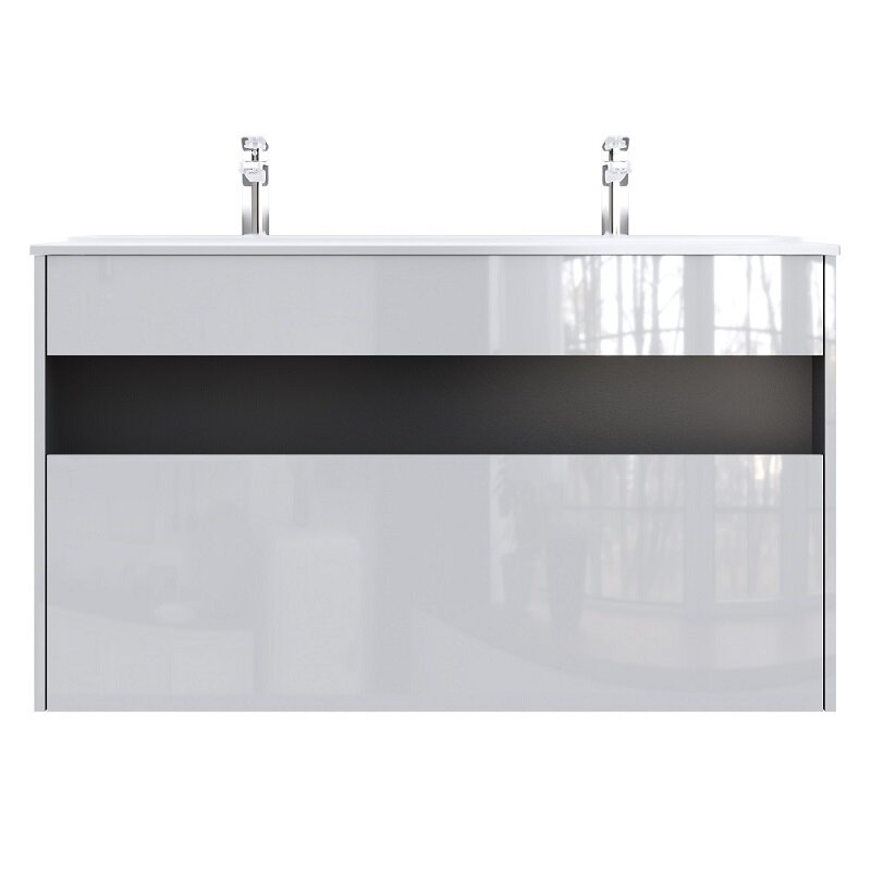 Изображение товара Тумба под раковину Am.Pm Func 120 см белая подвесная и напольная