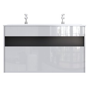 Изображение товара Тумба под раковину Am.Pm Func, 120 см, подвесная/напольная, белая, M8FFUX1201WG