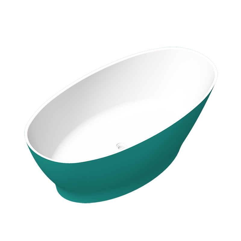 Изображение товара Ванна Radostone Adriana VADA15018170 170x80 см искусственный камень бело-зеленый матовый