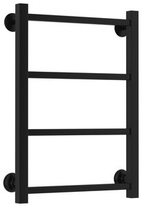 Изображение товара Полотенцесушитель водяной Стилье Версия-КБ, 50/60, ширина 50 см, высота 60 см, нижнее подключение, цвет черный матовый, 31640-6050