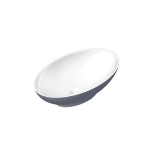 Изображение товара Раковина Radostone Эдда 60x36 см накладная овальная из Stone Surface белая