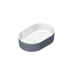 Изображение товара Раковина Radostone Элиза RELZ17004 55x37 см накладная из Stone Surface белая/серый