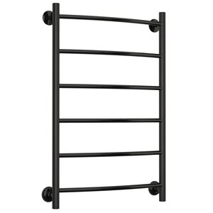 Изображение товара Полотенцесушитель водяной Стилье Версия-Н2, 50/80, ширина 50 см, высота 80 см, нижнее подключение, цвет черный, 17622-8050