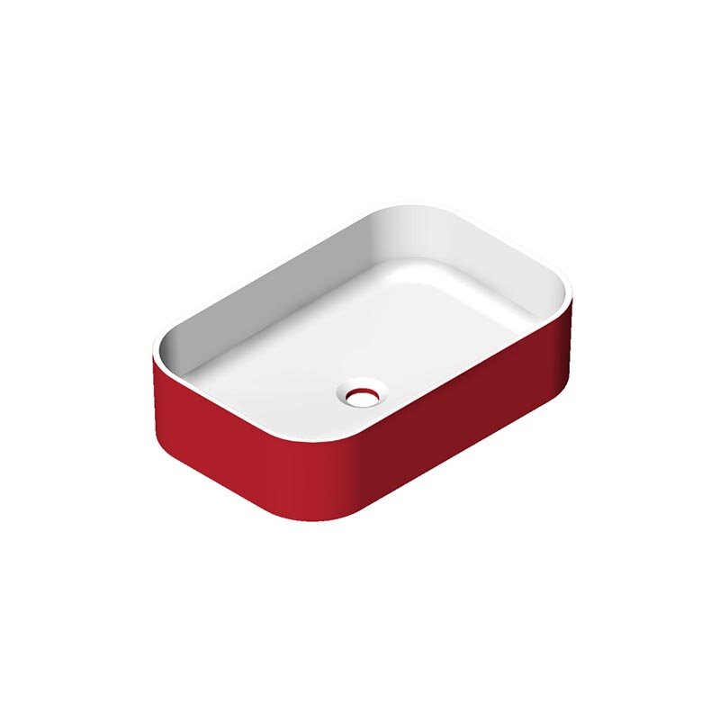 Изображение товара Раковина Radostone Орнелла RORN13005 из Stone Surface, прямоугольная, 58x38 см