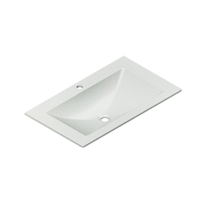 Изображение товара Раковина Radostone Рената, 78.5 х 46 см, Stone Surface, белый лед, RREN60785