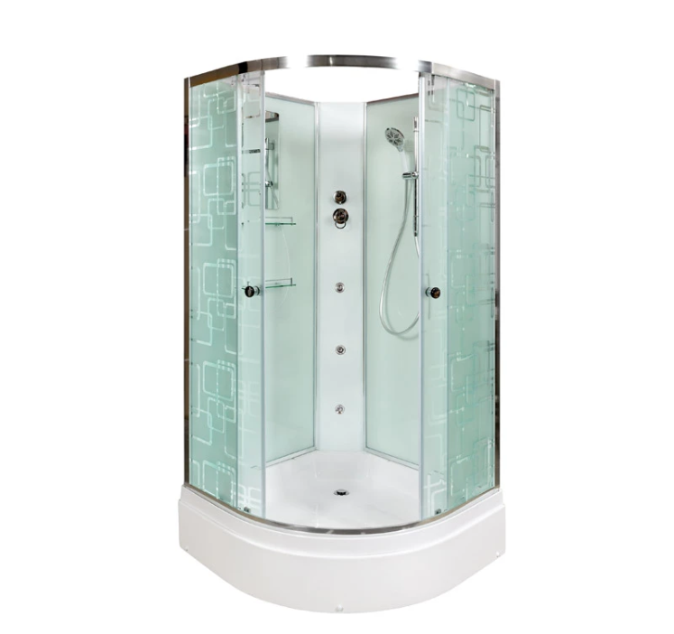 Изображение товара Душевая кабина Dto EM 2780 N 80x80 см с гидромассажем стекло матовое