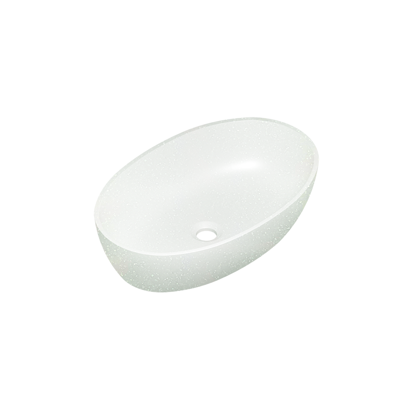 Изображение товара Раковина Radostone Rosina RROS60000, 58 х 37 см, Stone Surface, белый лед Изображение товара Раковина Radostone Rosina RROS60000, 58 х 37 см, Stone Surface, белый лед