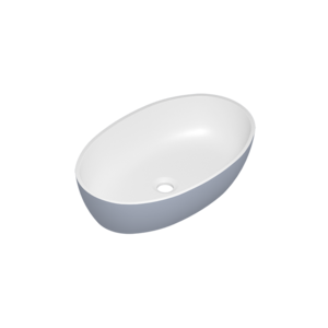 Изображение товара Раковина Radostone Rosina RROS17004, 58 х 37 см, Stone Surface, белый/серый