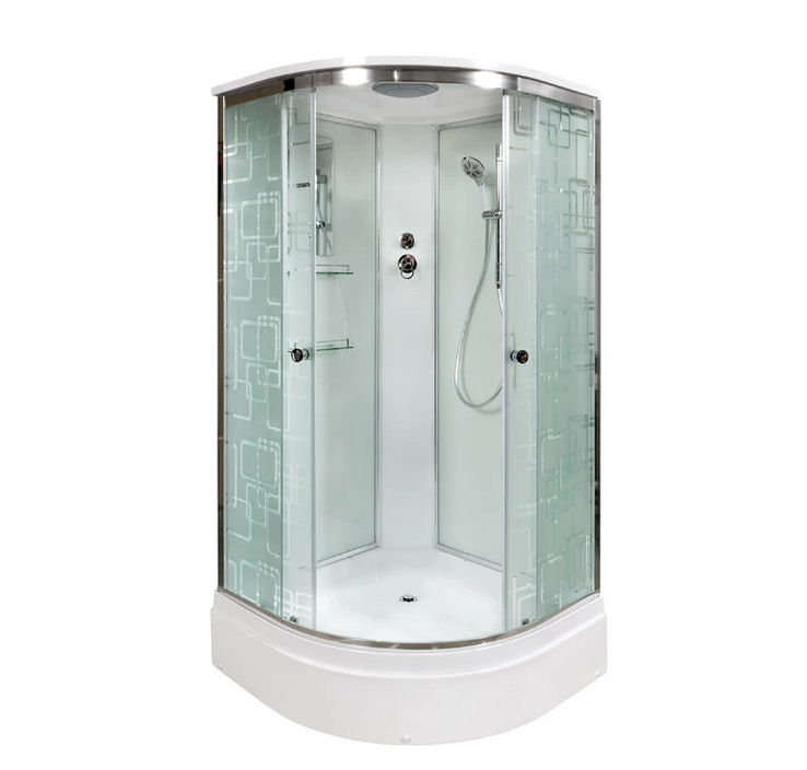 Изображение товара Душевая кабина Dto EM 2780 80x80 см с крышей и тропическим душем