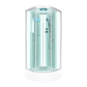 Изображение товара Душевая кабина Dto D 80 x 80 см, с крышей, с LED-подсветкой, профиль хром, D278SLED