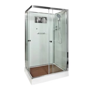 Изображение товара Душевая кабина Dto K, 120 x 90 см, без крыши, стекла прозрачные, профиль хром, K402