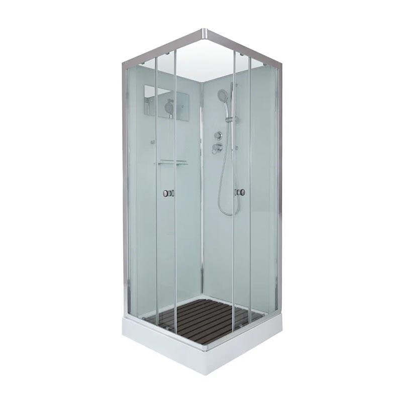 Изображение товара Душевая кабина Dto K, 100 x 100 см, без крыши, стекло прозрачное, профиль хром, K401 Изображение товара Душевая кабина Dto K, 100 x 100 см, без крыши, стекло прозрачное, профиль хром, K401