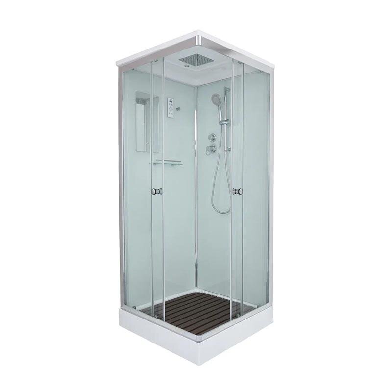 Изображение товара Душевая кабина Dto K 80х80 с крышей и электрикой, стекло прозрачное