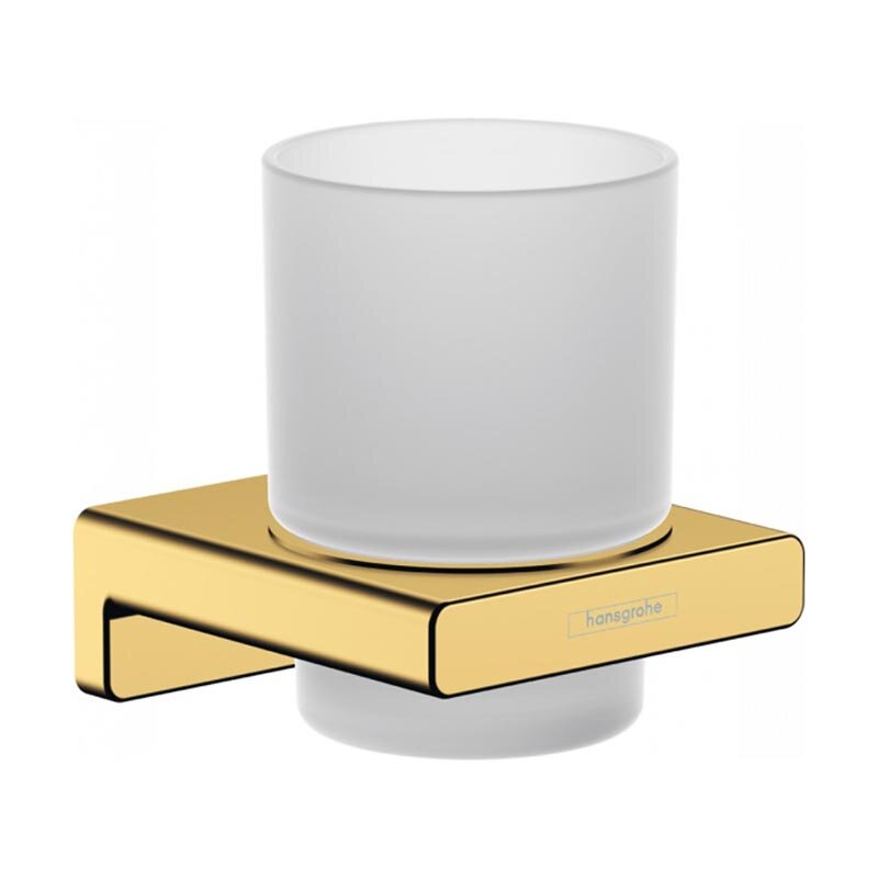 Изображение товара Стакан для щёток Hansgrohe AddStoris 41749990, настенный, золото