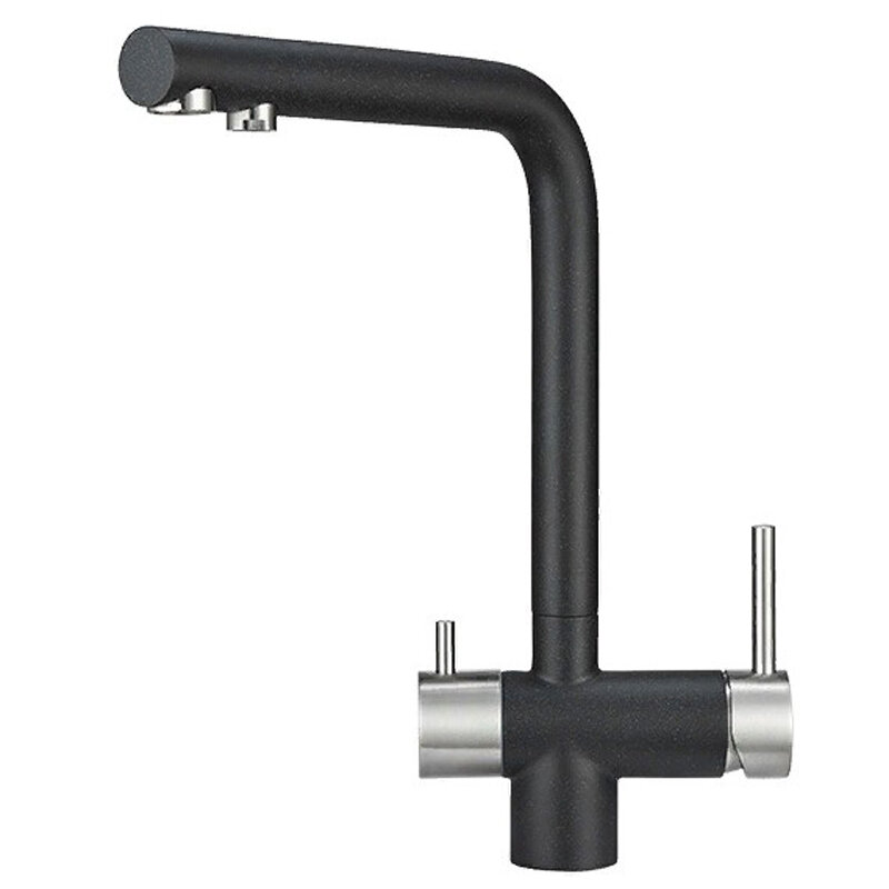 Изображение товара Смеситель Granula GR-2305 2305bl, для кухонной мойки, с подключением к фильтру, черный