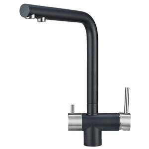 Изображение товара Смеситель Granula GR-2305 2305sv, для кухонной мойки, с подключением к фильтру, шварц