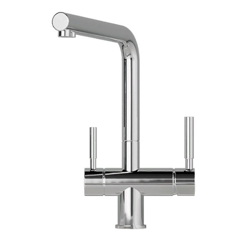 Изображение товара Смеситель Granula GR-2305 2305ns, для кухонной мойки, с подключением к фильтру, нержавеющая сталь