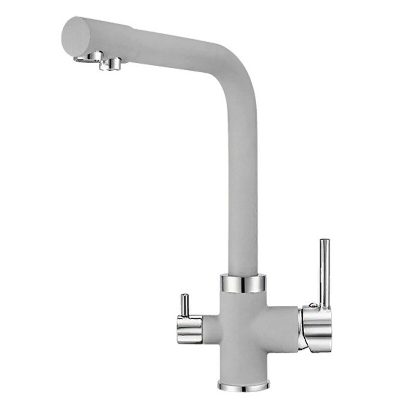 Изображение товара Смеситель Granula GR-2015 2015sl, для кухонной мойки, с подключением к фильтру, сланец